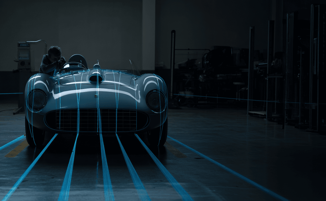 Ferrari being scanned — from capture to commerce